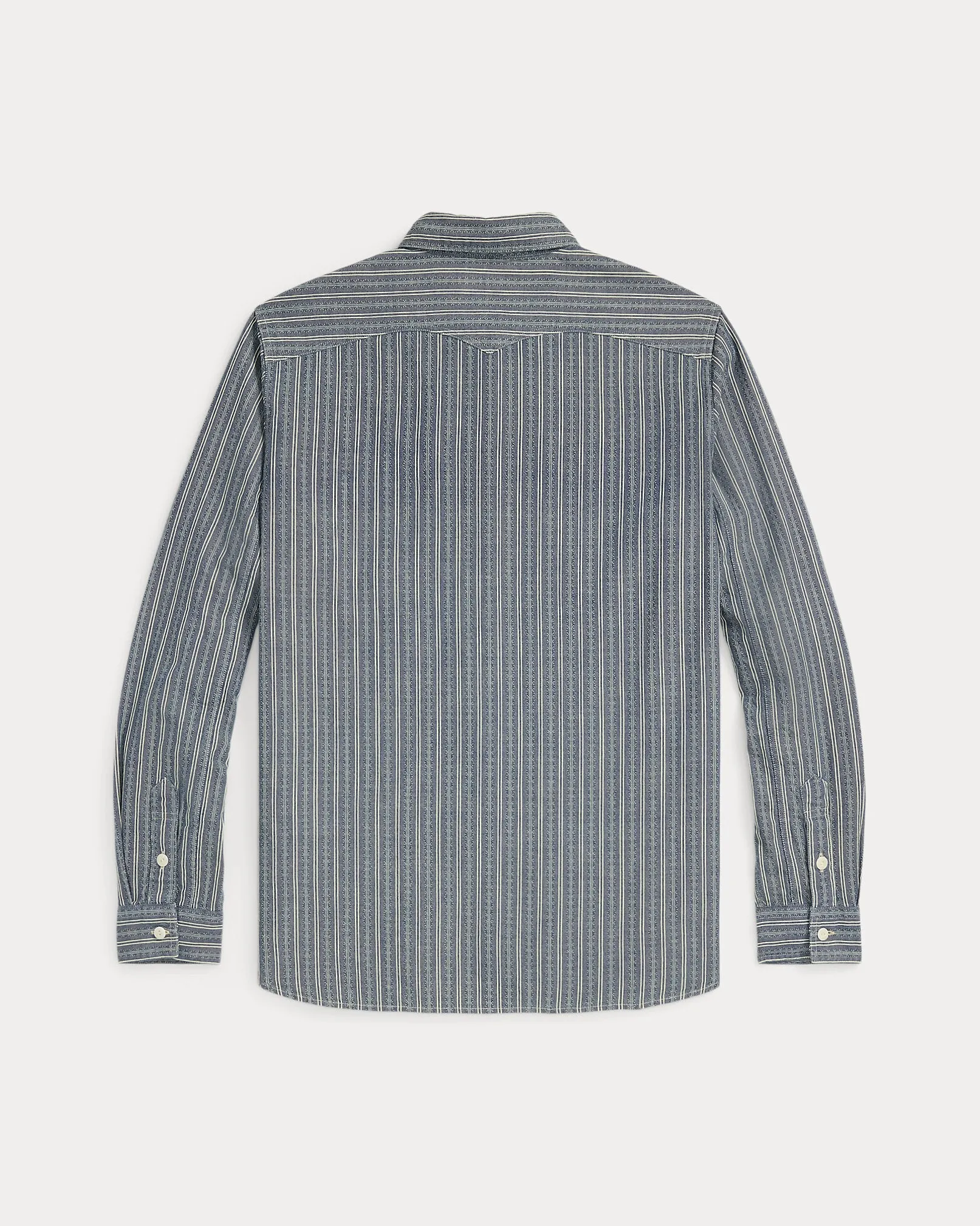 RRL Striped Dobby-Chambray Workshirt sold by Cave and Post product image thumbnail 2