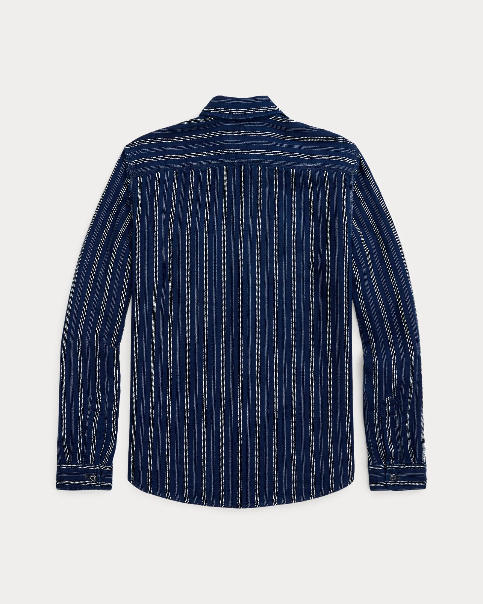 RRL Indigo Striped Double-Faced Workshirt sold by Cave and Post product image thumbnail 2