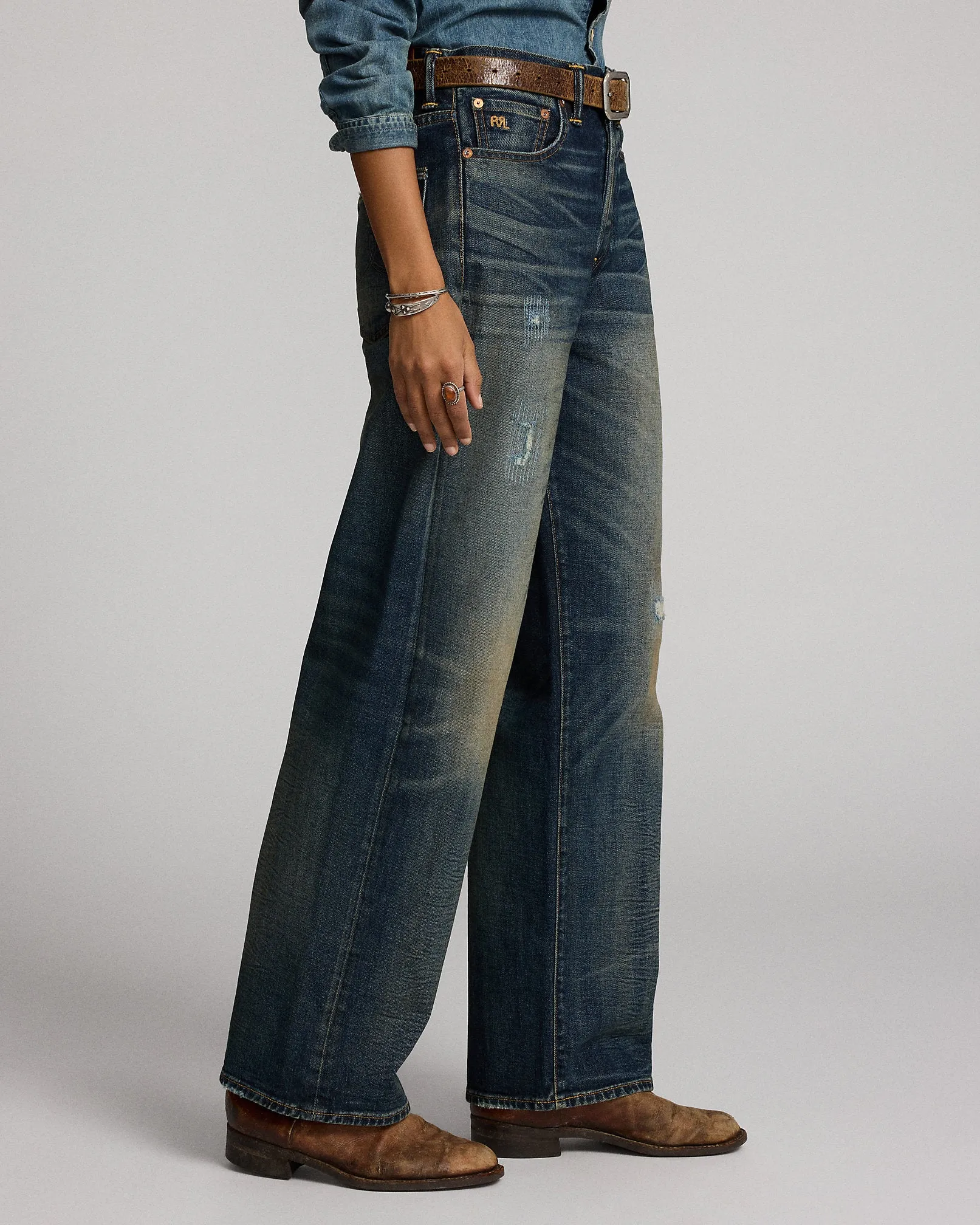 RRL Vintage Wide Fit Distressed Kenley Jean sold by Cave and Post product image thumbnail 5