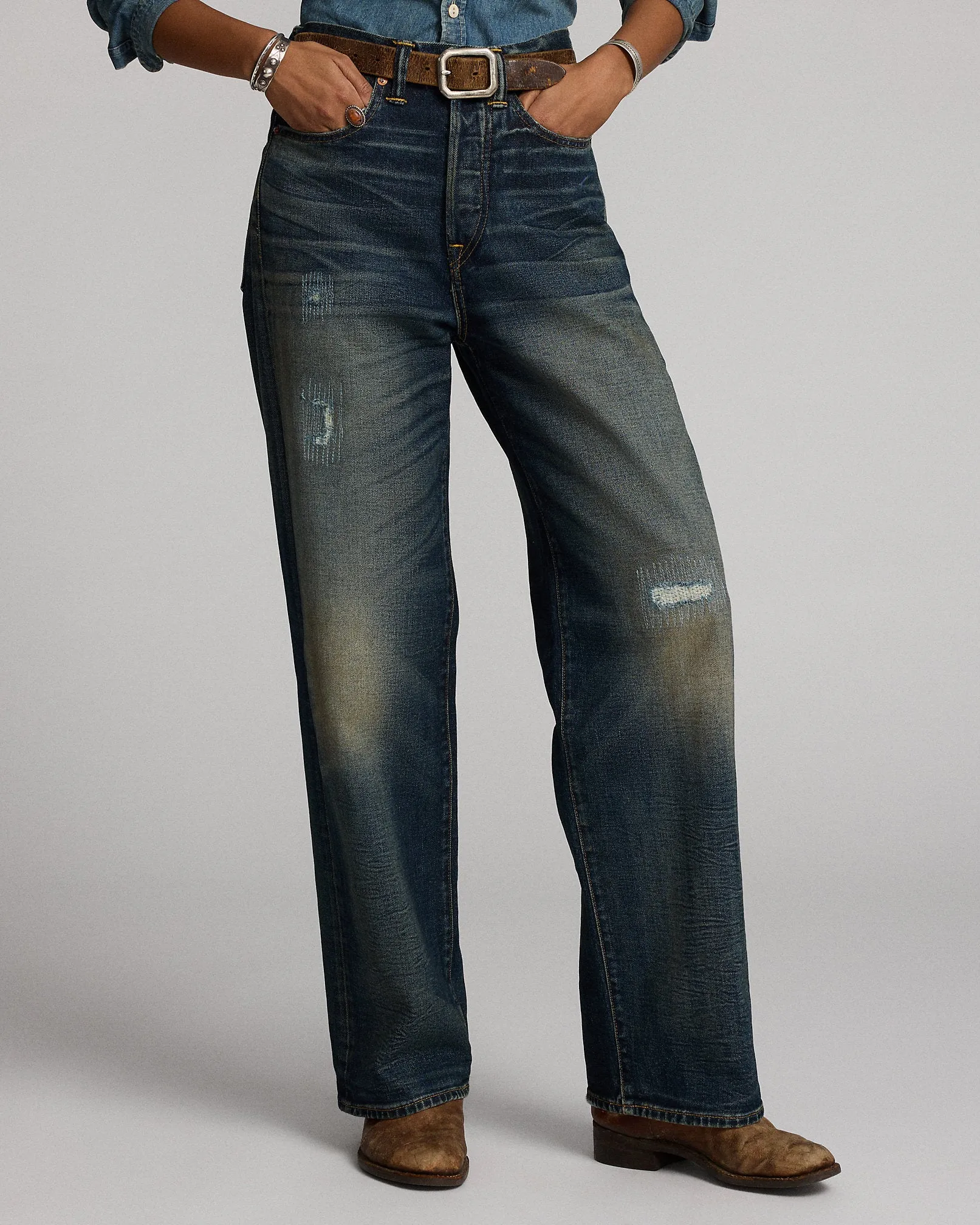 RRL Vintage Wide Fit Distressed Kenley Jean sold by Cave and Post product image thumbnail 3