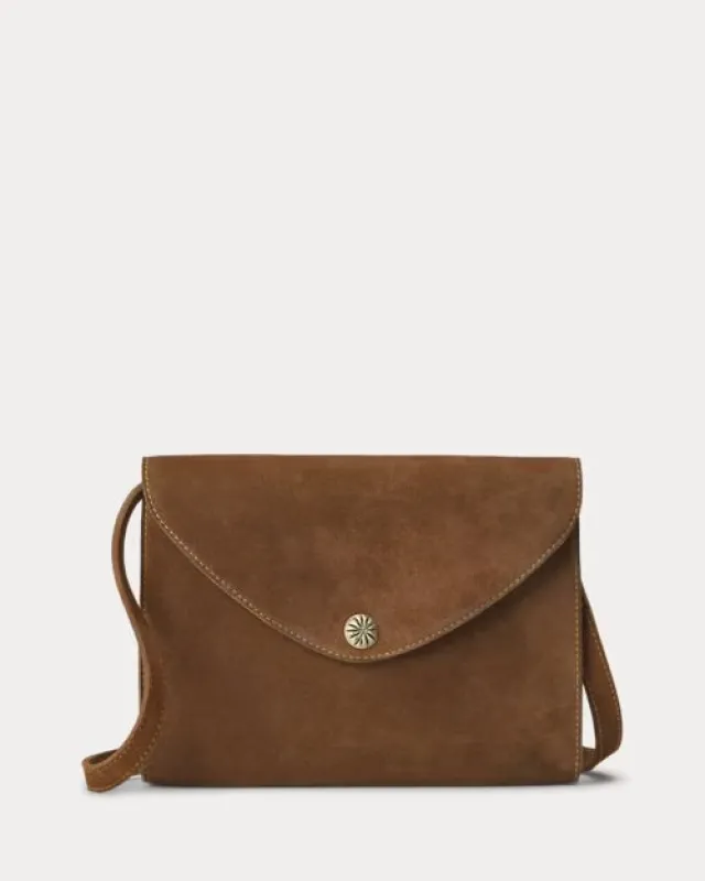 RRL Roughout Suede Crossbody Bag sold by Cave and Post
