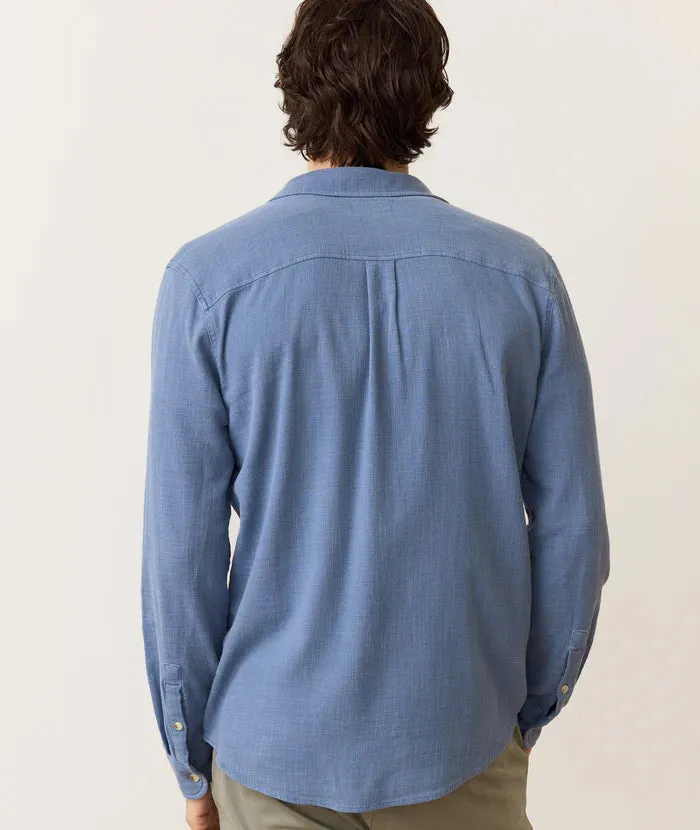 Stretch Selvage Long Sleeve Shirt - Coronet Blue sold by Cave and Post product image thumbnail 5