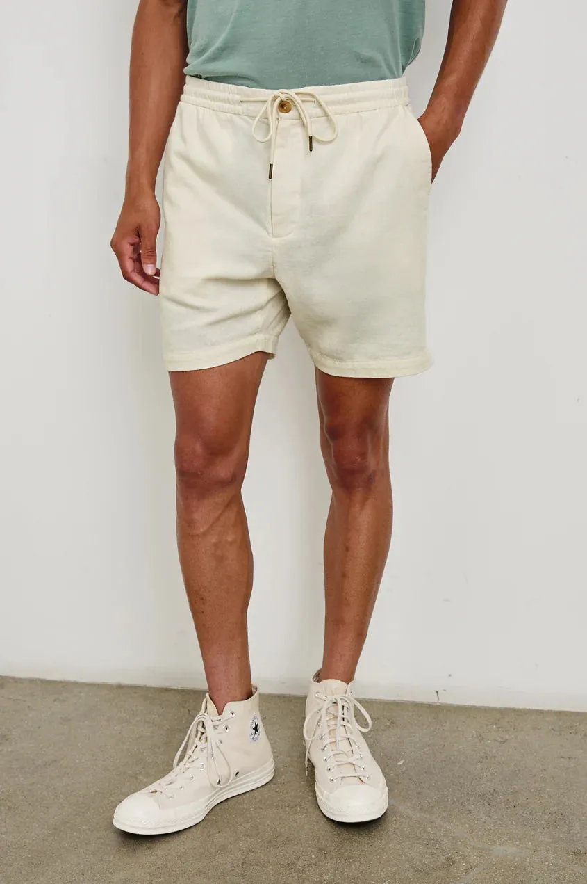 Archer 6" Short - Ecru sold by Cave and Post