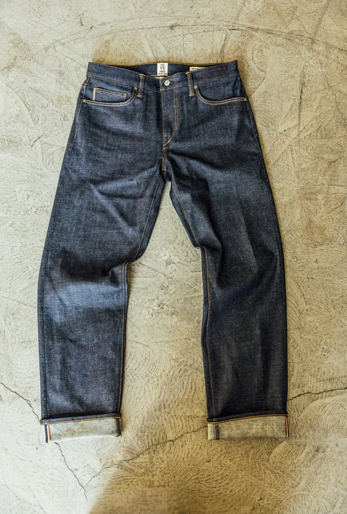 The Barrel Classic Straight - Indigo Raw 14oz Selvedge sold by Cave and Post product image thumbnail 5
