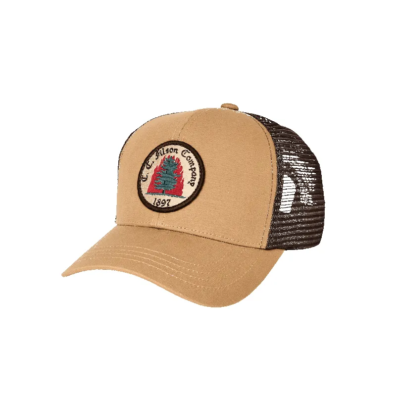 LOGGER MESH CAP - WHEAT/FIRE sold by Cave and Post