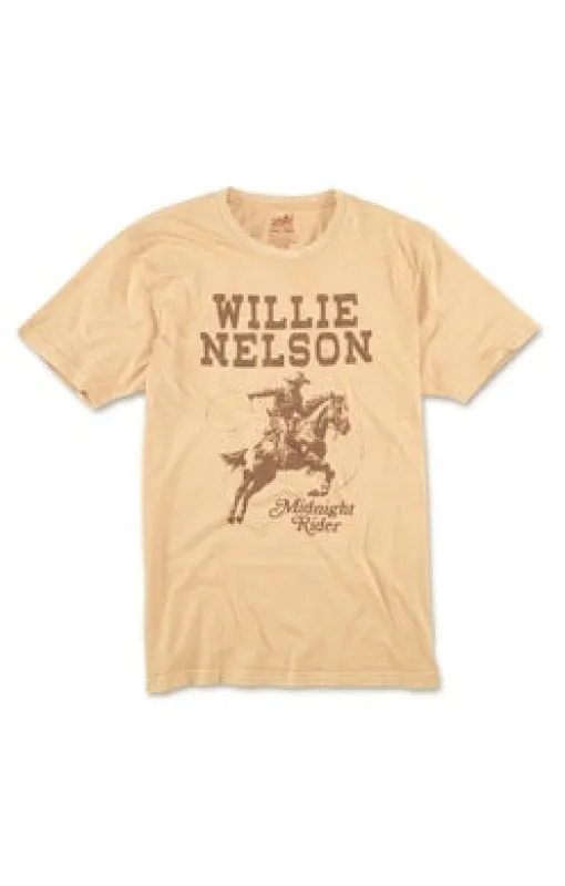 Willie Nelson Midnight Rider Tee sold by Cave and Post