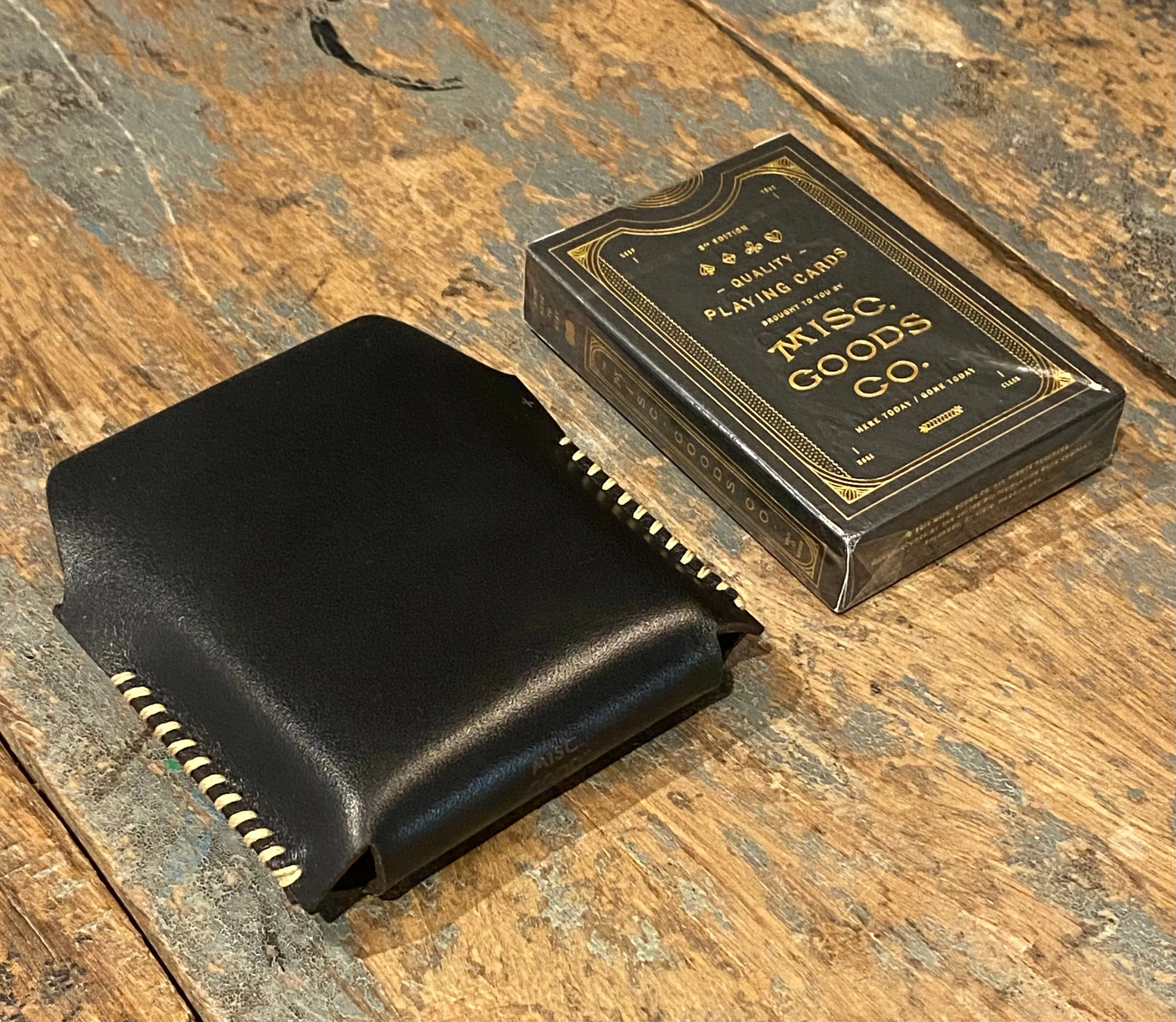 Misc. Goods Playing Cards - Single Leather Case - Carbon sold by Cave and Post product image thumbnail 2