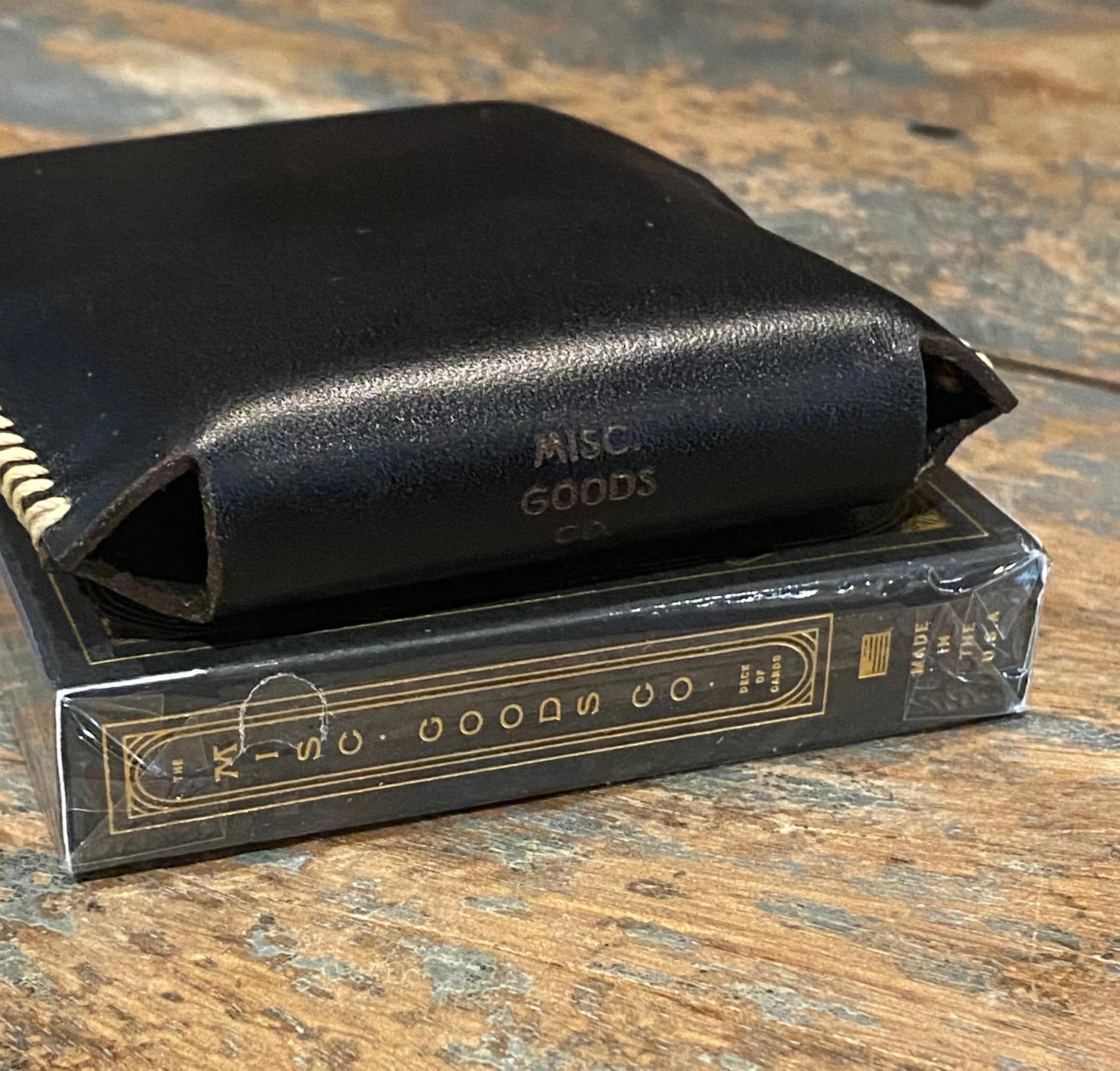 Misc. Goods Playing Cards - Single Leather Case - Carbon sold by Cave and Post product image thumbnail 4