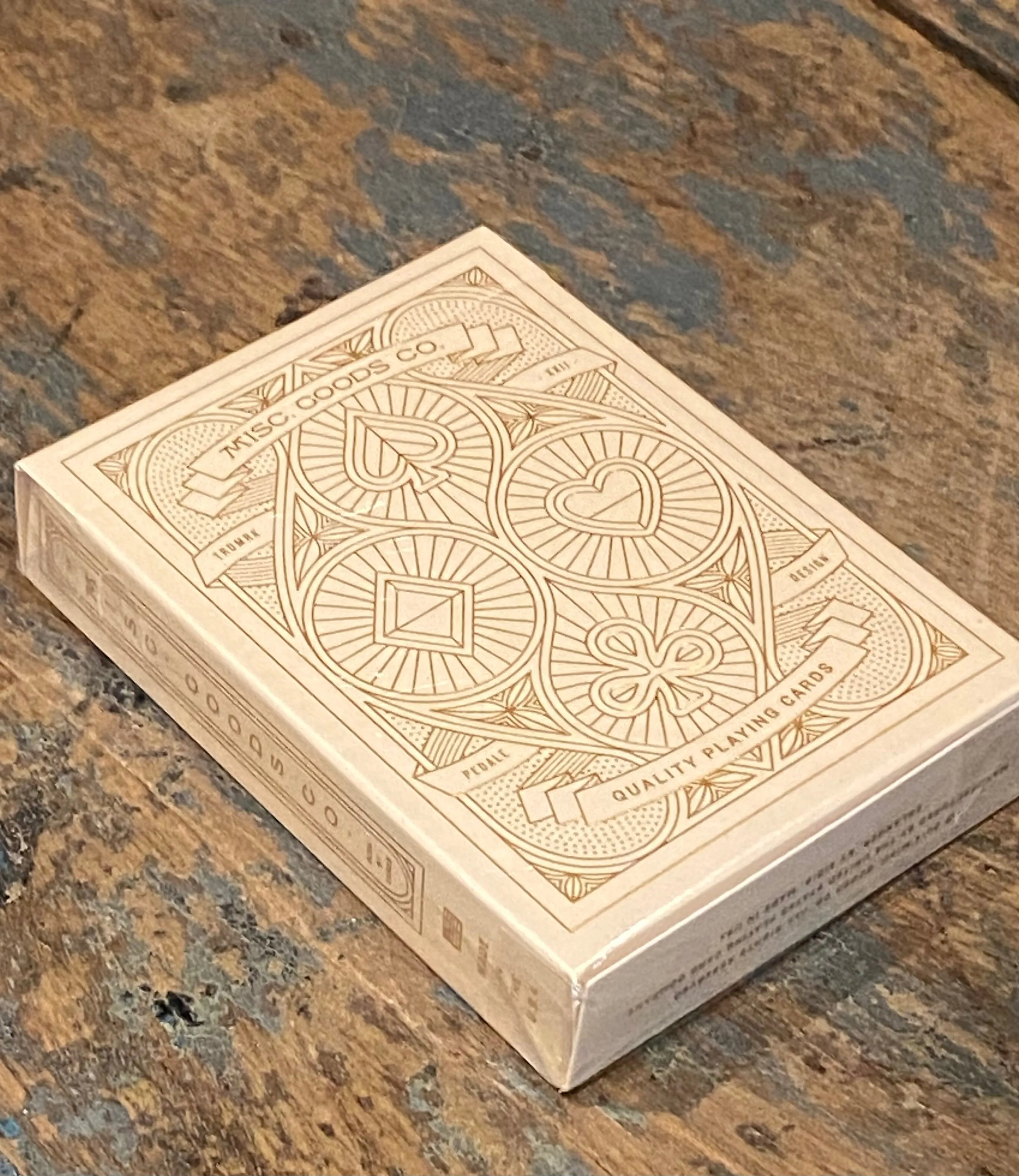 Misc. Goods Playing Cards - Single Leather Case - Golden sold by Cave and Post product image thumbnail 3