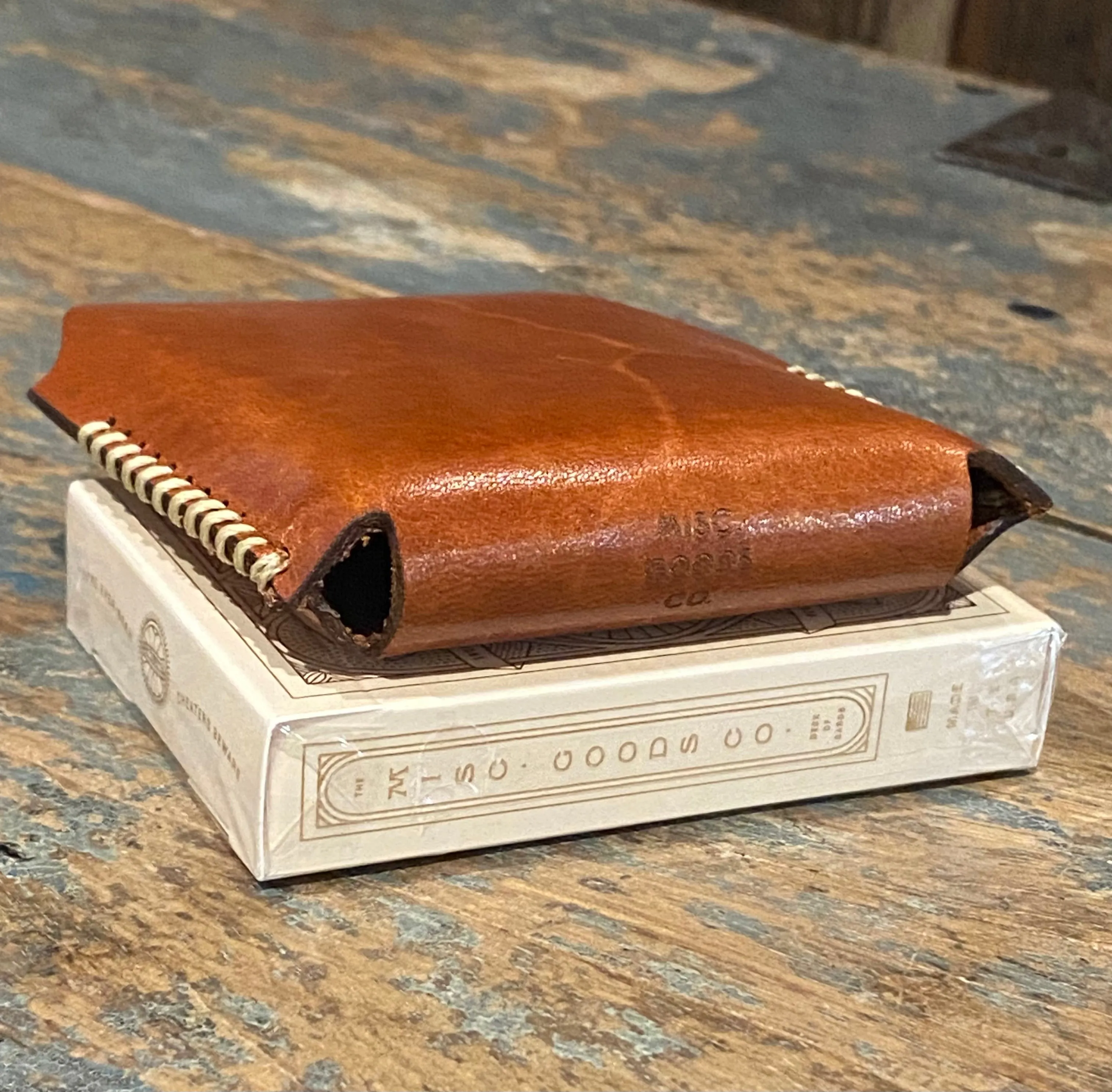 Misc. Goods Playing Cards - Single Leather Case - Golden sold by Cave and Post product image thumbnail 4