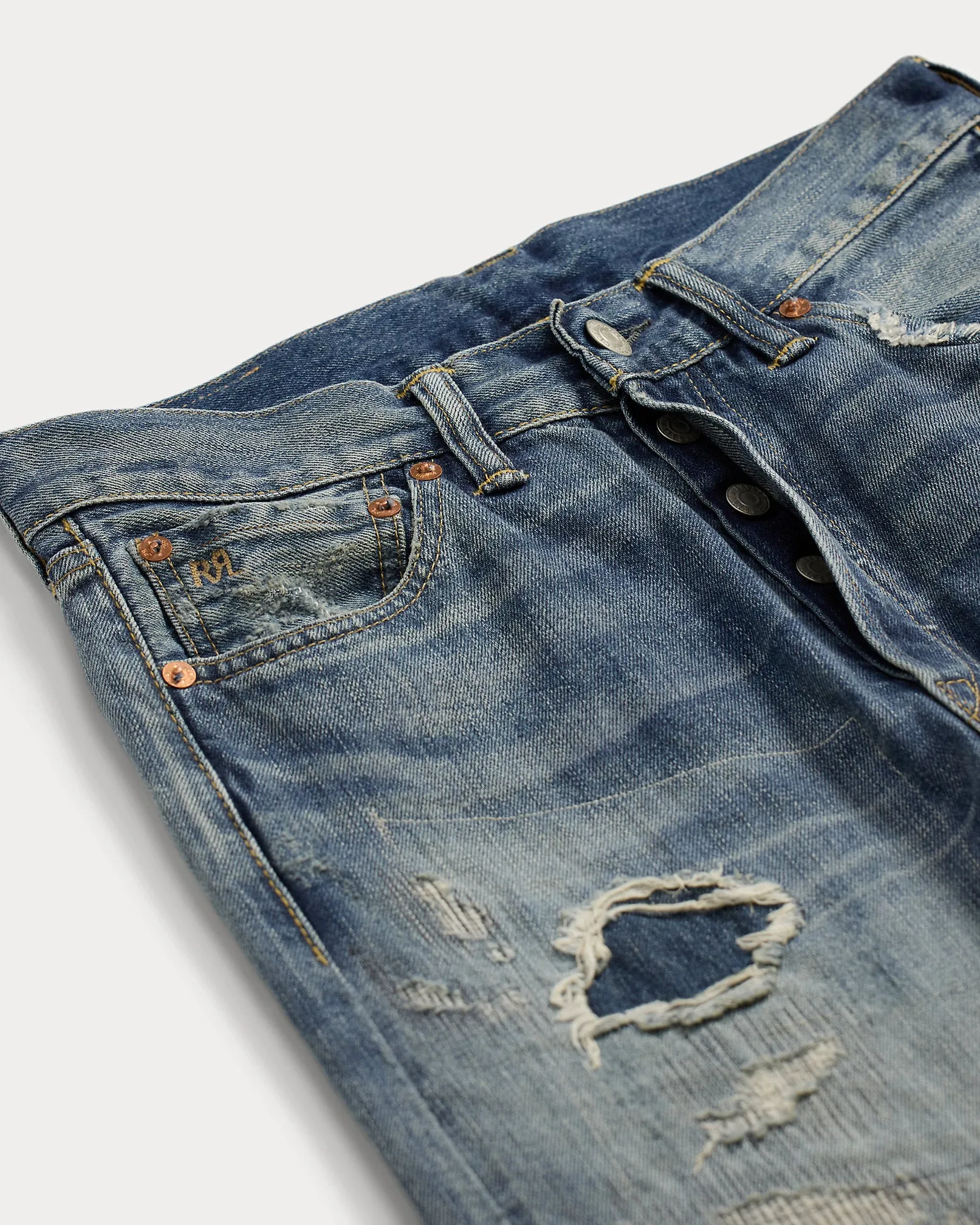 RRL High Boy Fit Repaired Heyland Jean sold by Cave and Post product image thumbnail 2