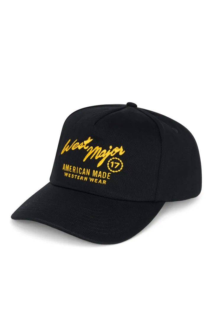 West Major Snapback- Black/Gold sold by Cave and Post
