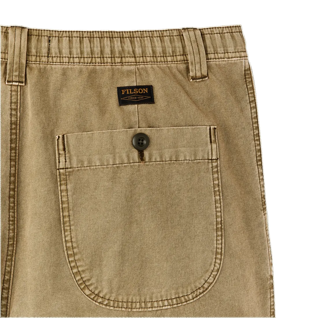 OAKVILLE CANVAS SHORTS - SLATE OLIVE sold by Cave and Post product image thumbnail 5