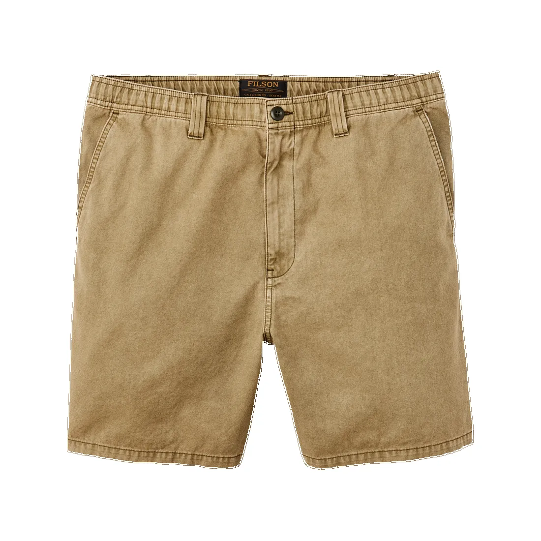 OAKVILLE CANVAS SHORTS - SLATE OLIVE sold by Cave and Post