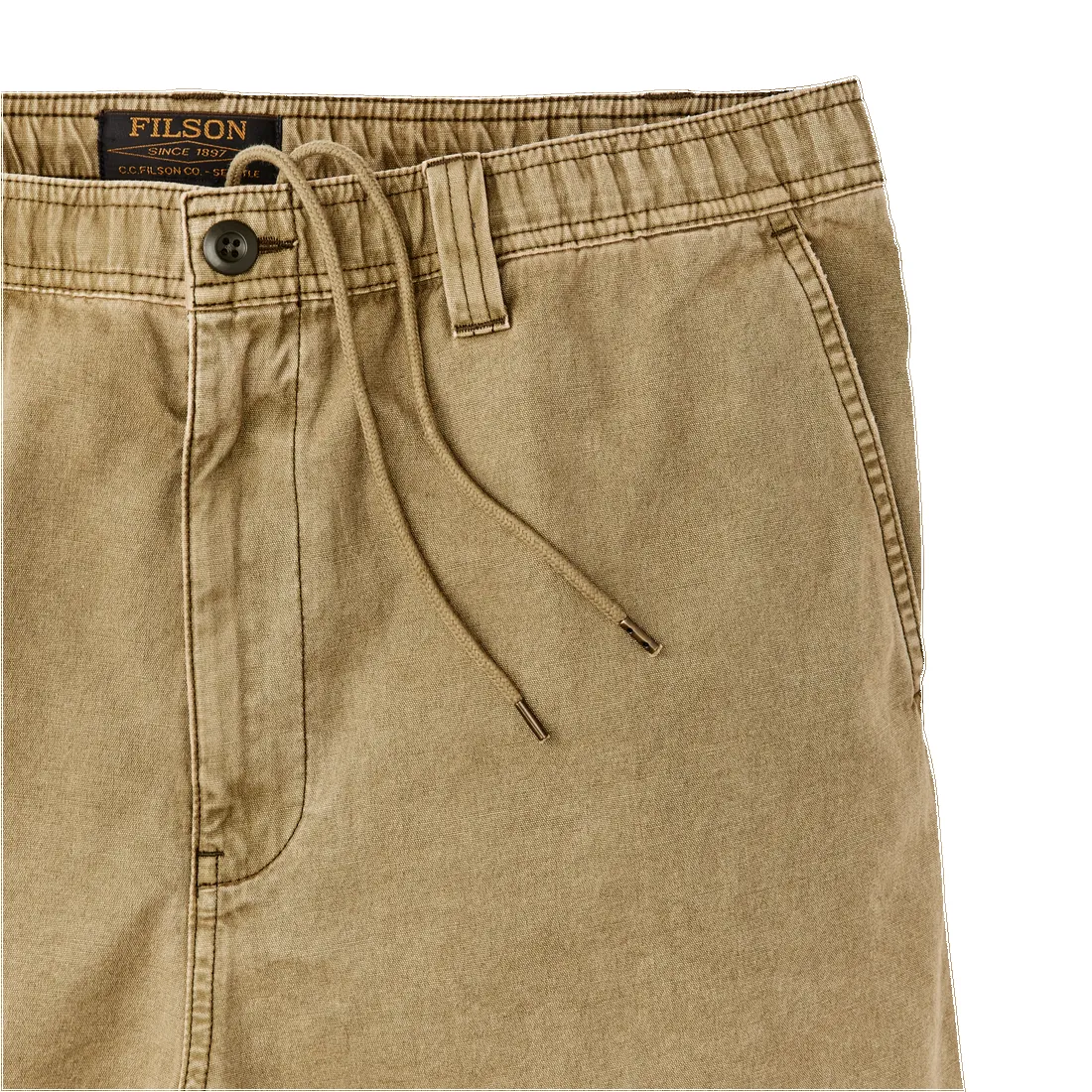 OAKVILLE CANVAS SHORTS - SLATE OLIVE sold by Cave and Post product image thumbnail 4