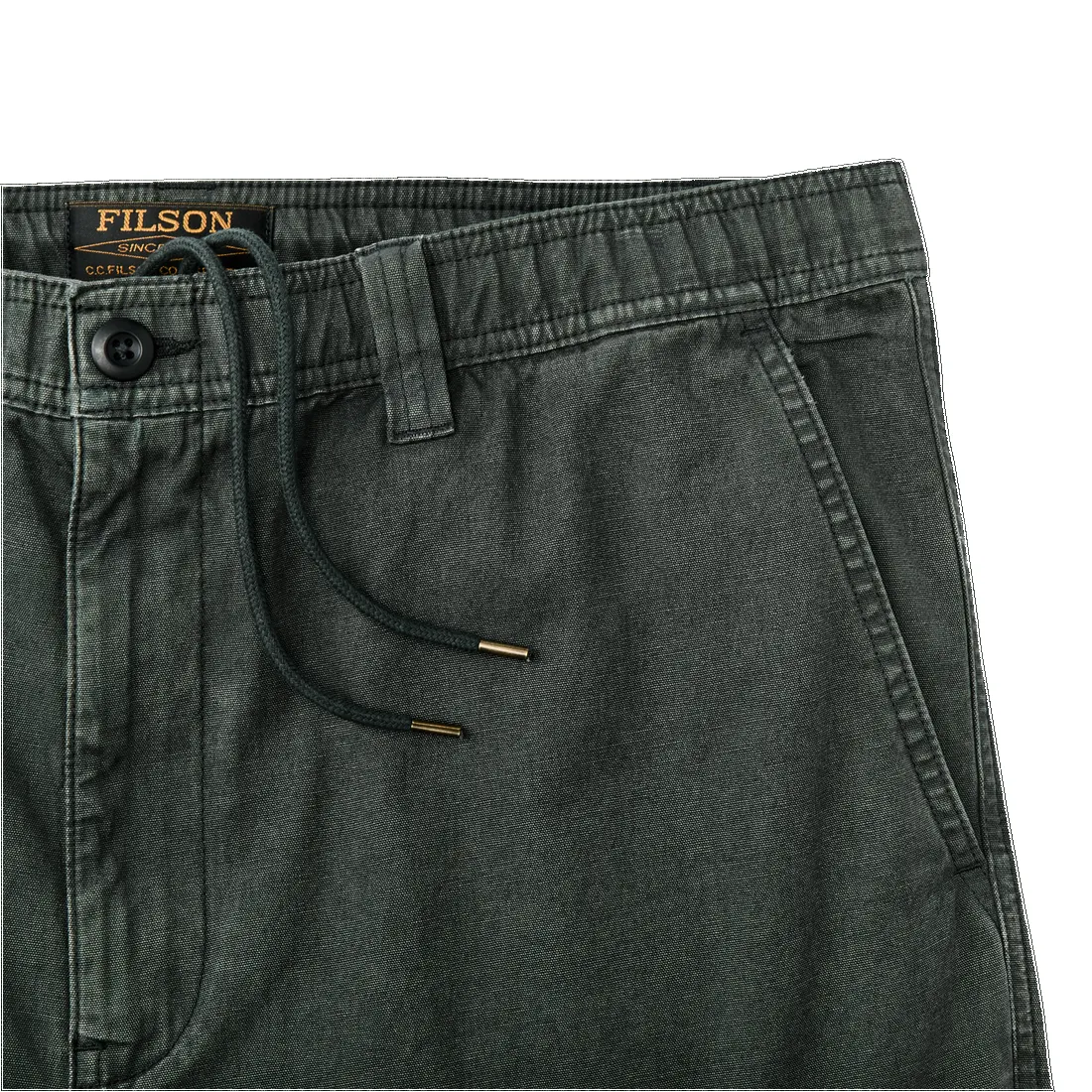 OAKVILLE CANVAS SHORTS - GRAVEL sold by Cave and Post product image thumbnail 4