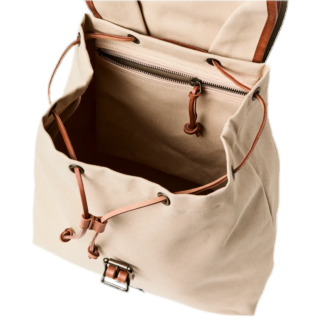 Rugged Twill Drawstring Backpack - Feather Gray sold by Cave and Post product image thumbnail 5