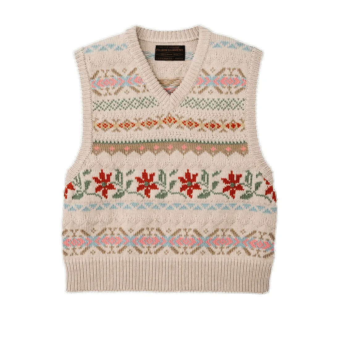 Women's Jacquard Cotton Vest sold by Cave and Post