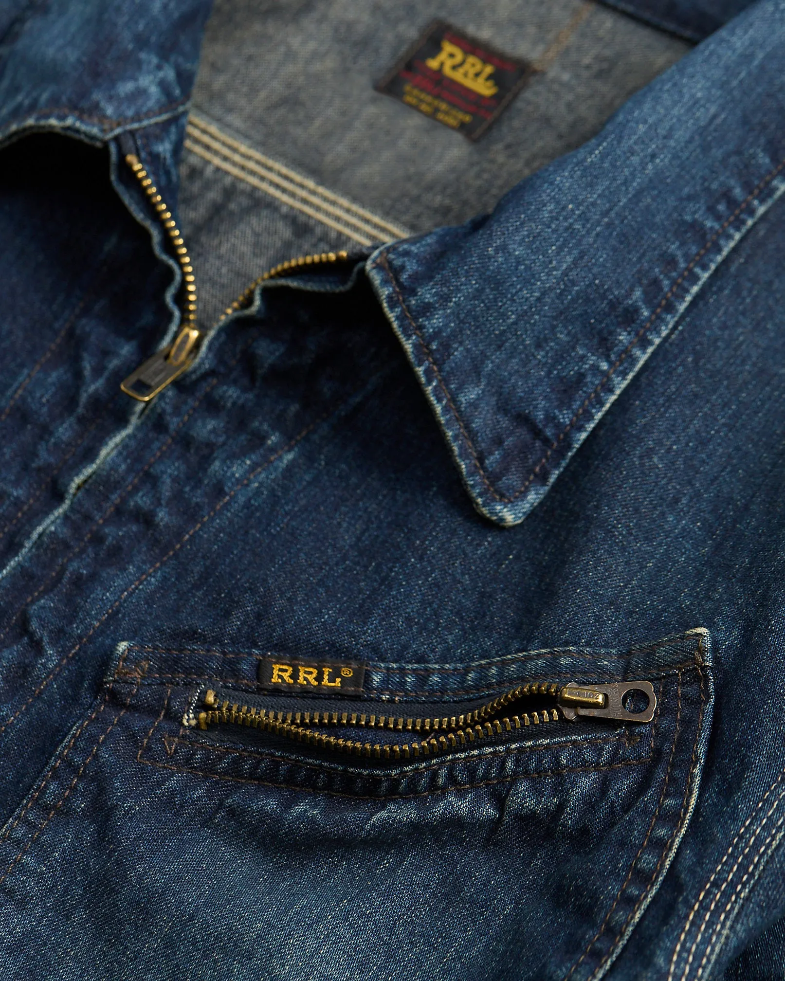 RRL Leyton Indigo Denim Jacket sold by Cave and Post product image thumbnail 3