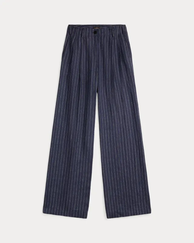 RRL Striped Linen Trouser sold by Cave and Post