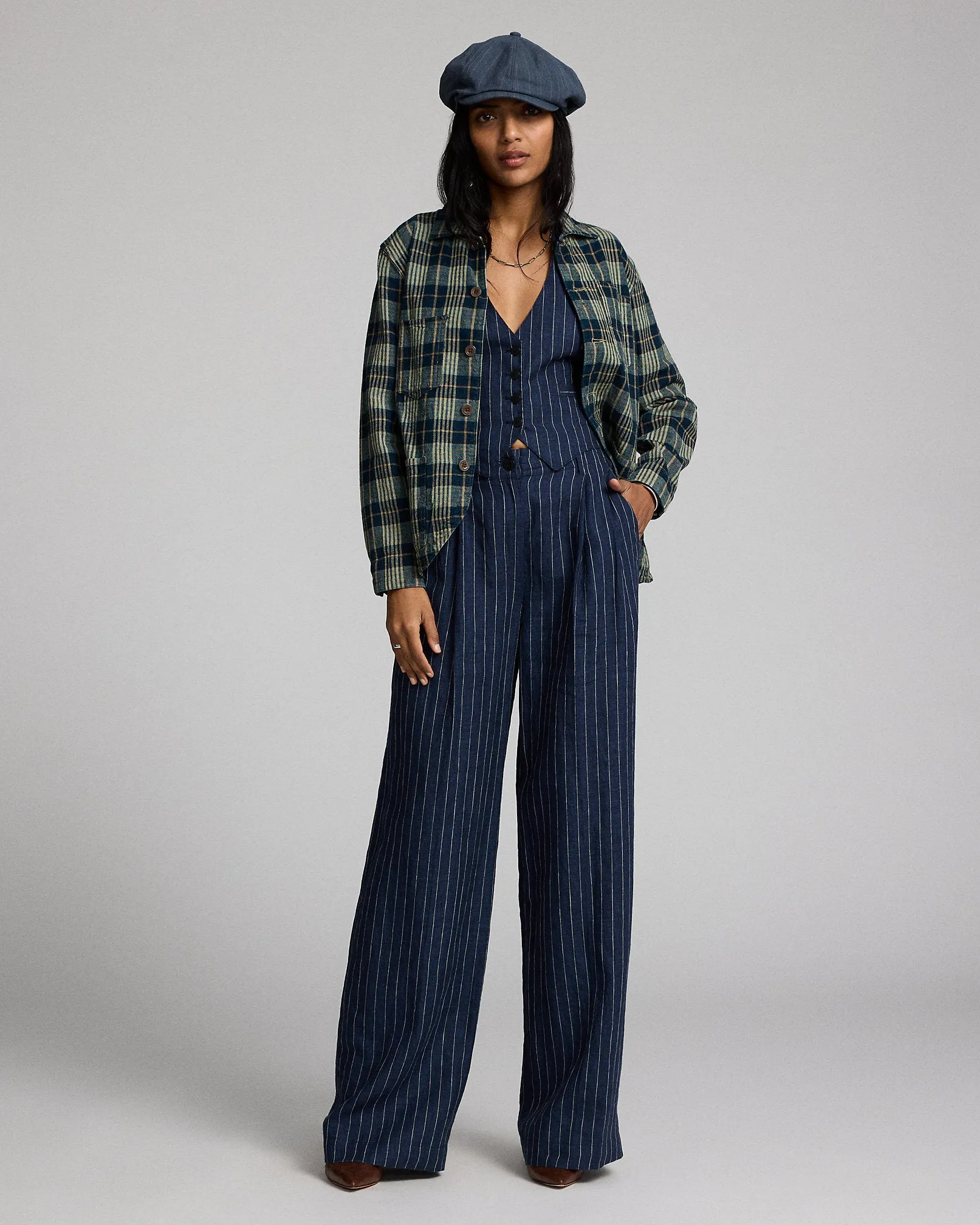 RRL Striped Linen Trouser sold by Cave and Post product image thumbnail 2