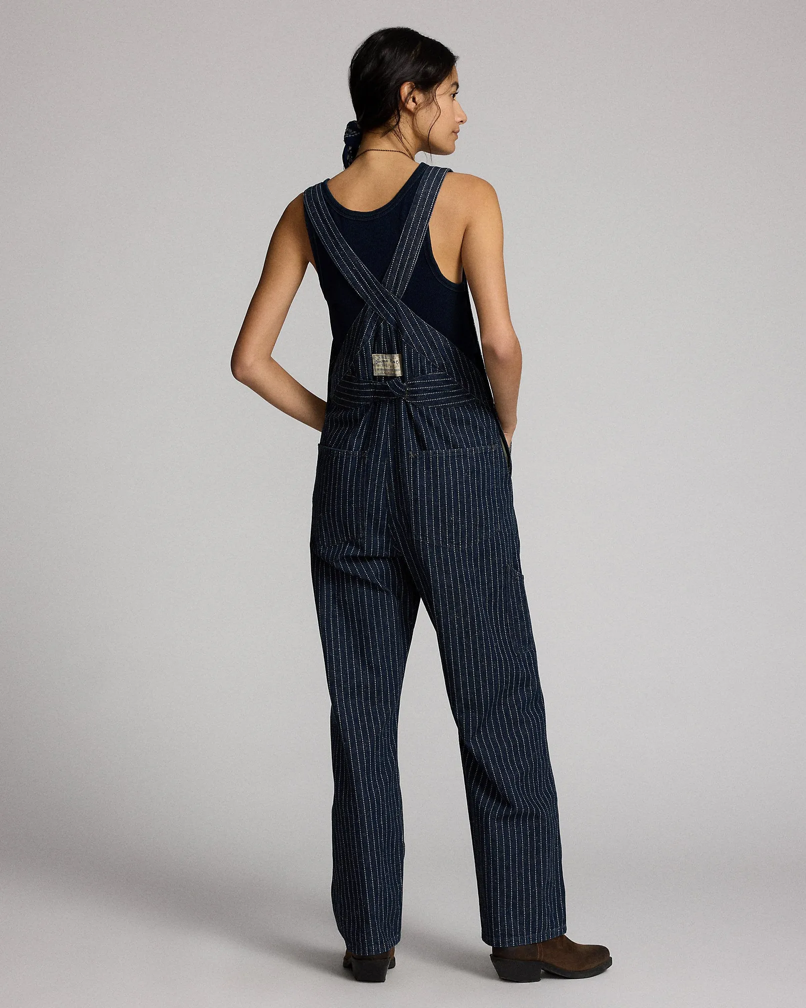 RRL Indigo Dot-Stripe Denim Overall sold by Cave and Post product image thumbnail 4