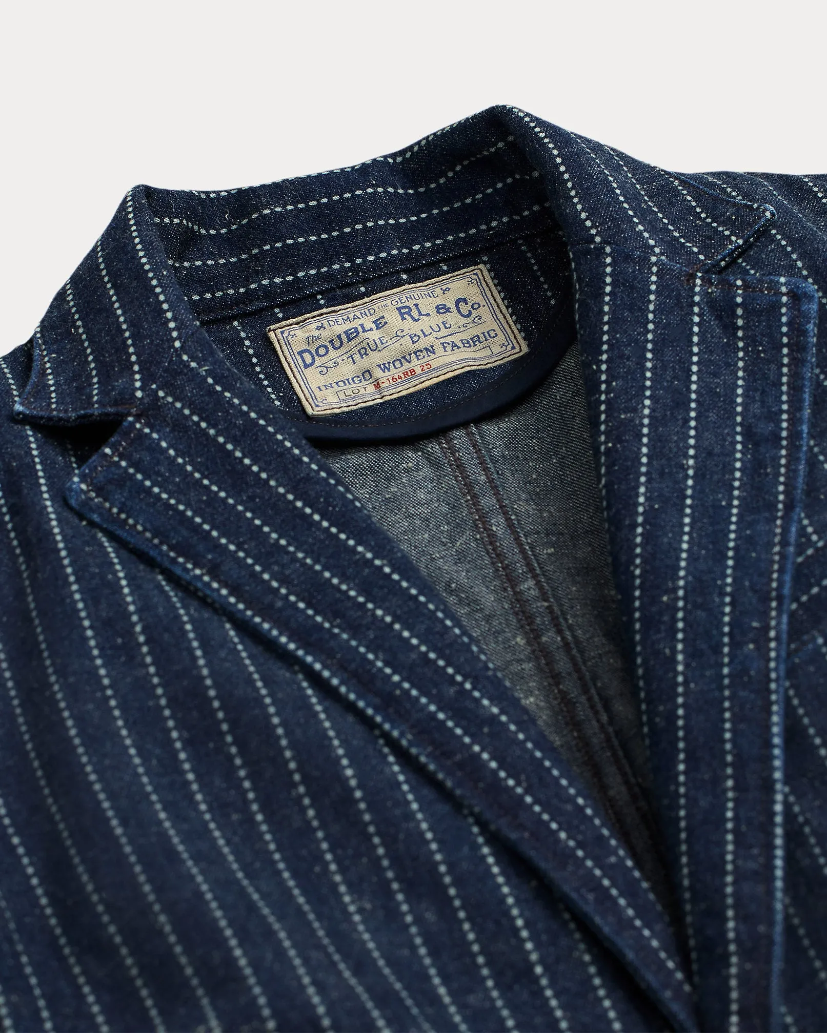 RRL Indigo Dot-Stripe Denim Blazer sold by Cave and Post product image thumbnail 5
