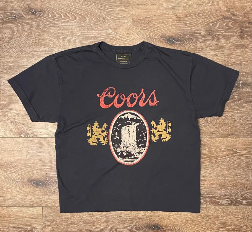 Coors Black Label Tee-Women's Cropped sold by Cave and Post