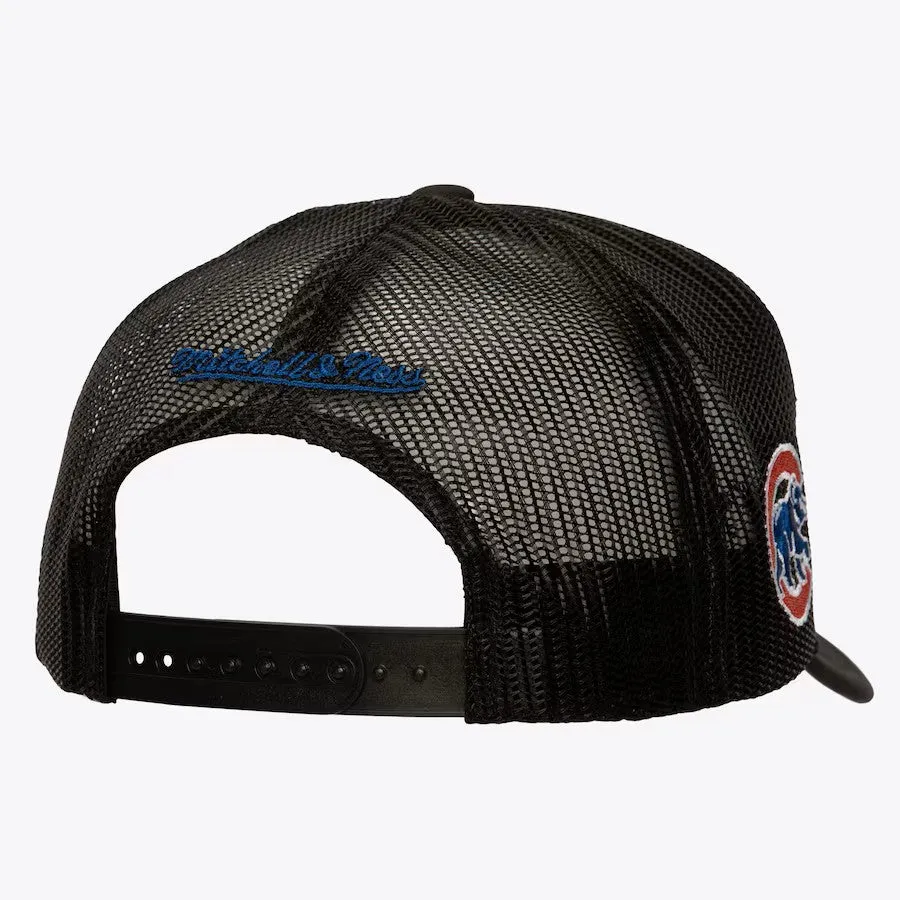 Mitchell & Ness Black Chicago Cubs Script Trucker Adjustable Hat sold by Cave and Post product image thumbnail 2