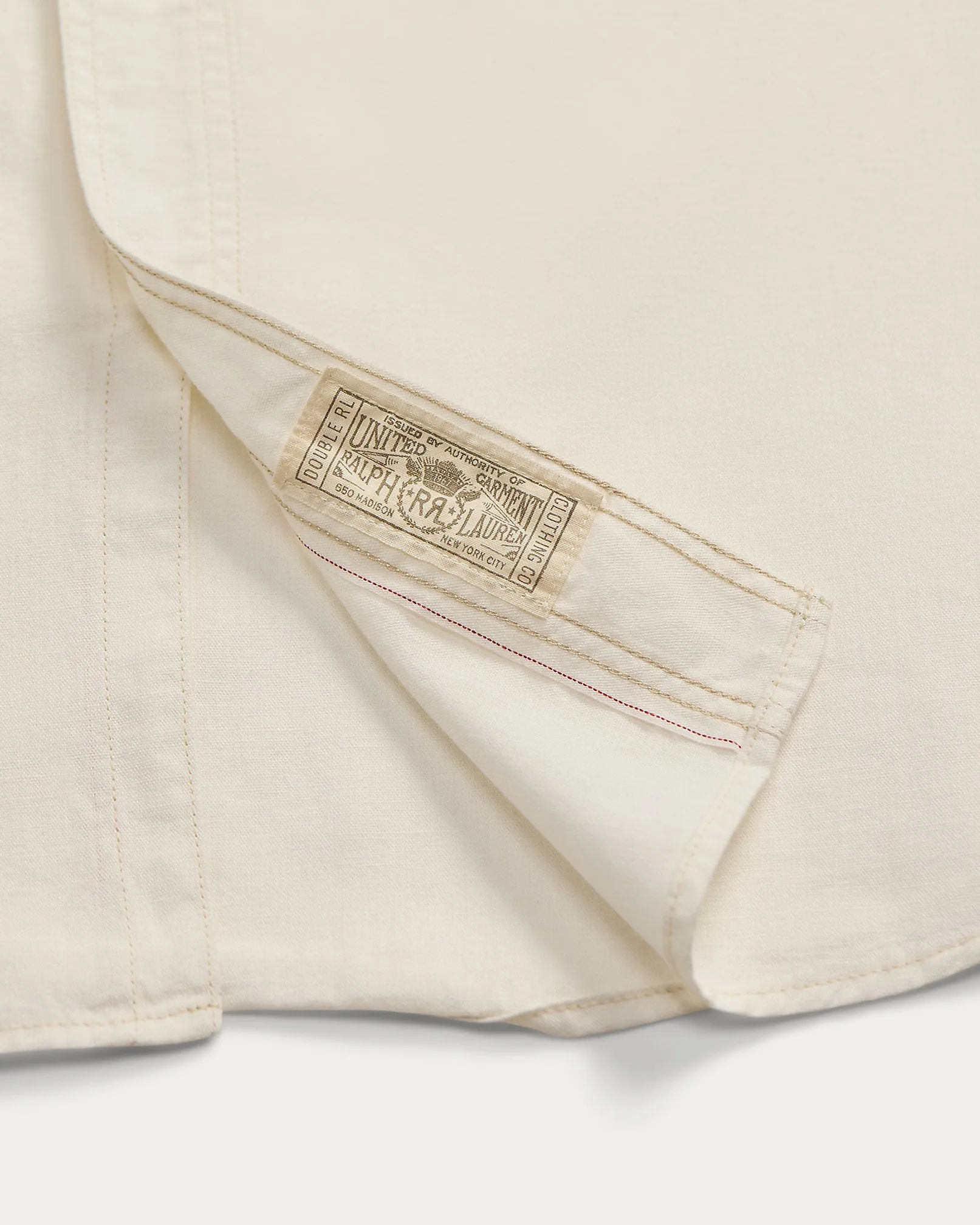 RRL Selvedge-Detailed Woven Workshirt - Natural sold by Cave and Post product image thumbnail 4