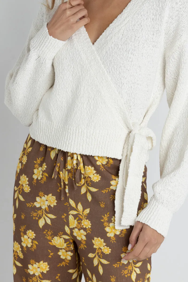 Anika Drawstring Pant in Cholcoate sold by Cave and Post product image thumbnail 5