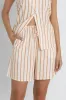 Tide Stripe Longline Short in Natural sold by Cave and Post