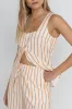 Tide Stripe Longline Short in Natural sold by Cave and Post