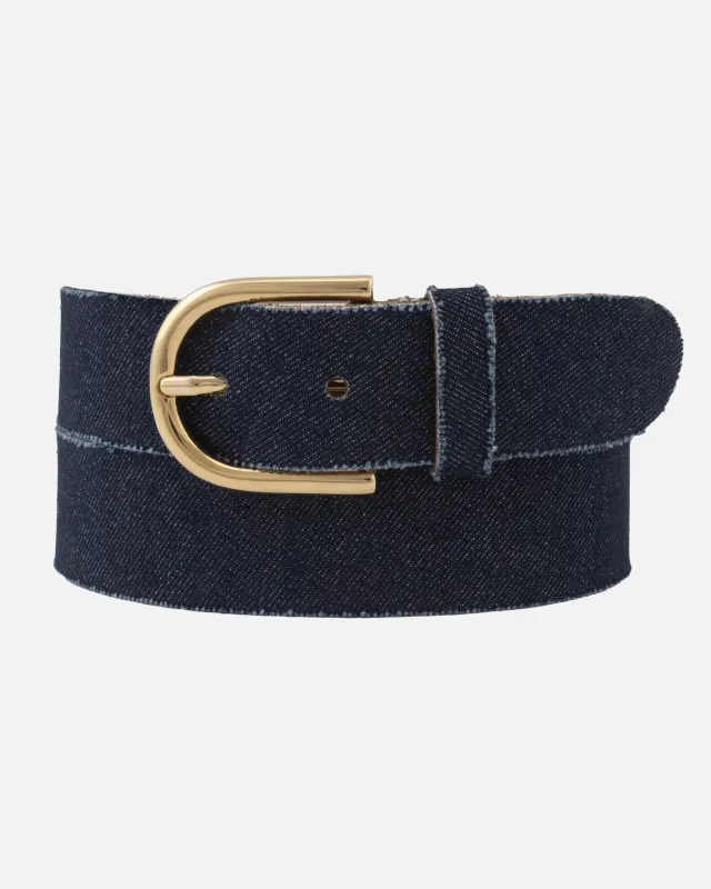 Kaylee | Denim-Inspired Leather Belt sold by Cave and Post