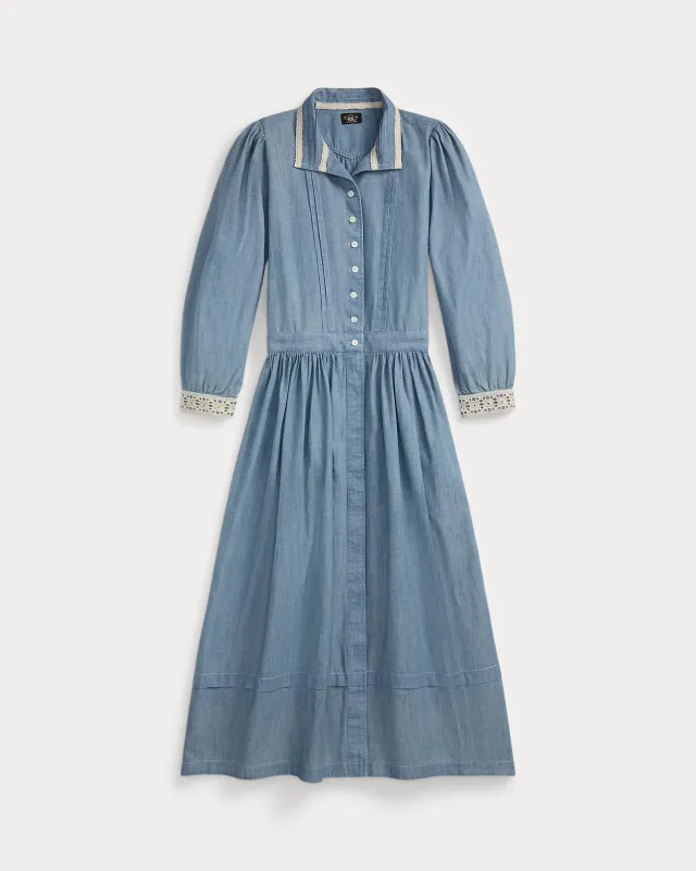RRL Indigo Chambray Dress sold by Cave and Post