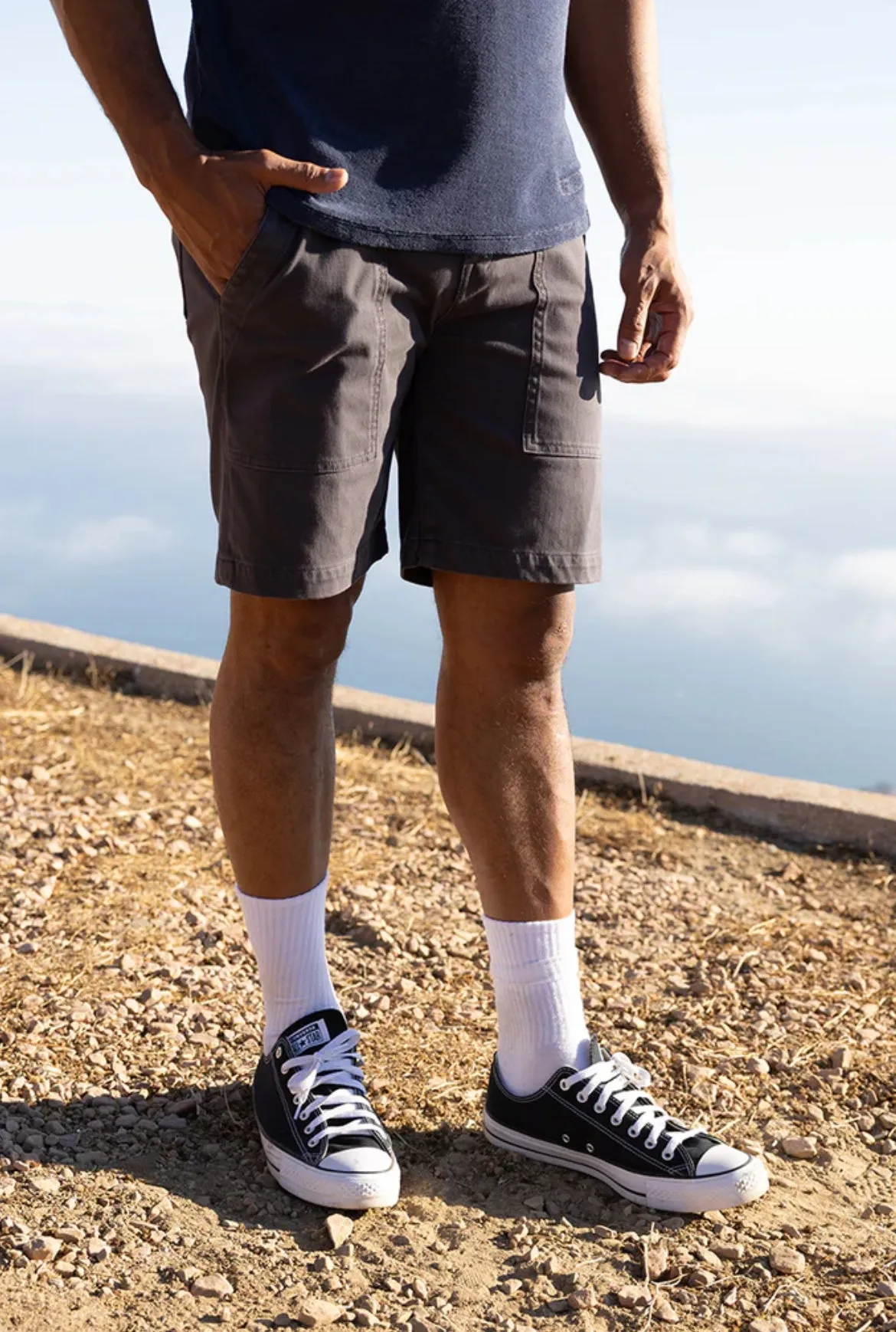 The Scout Fatigue Shorts - Iron Gray sold by Cave and Post