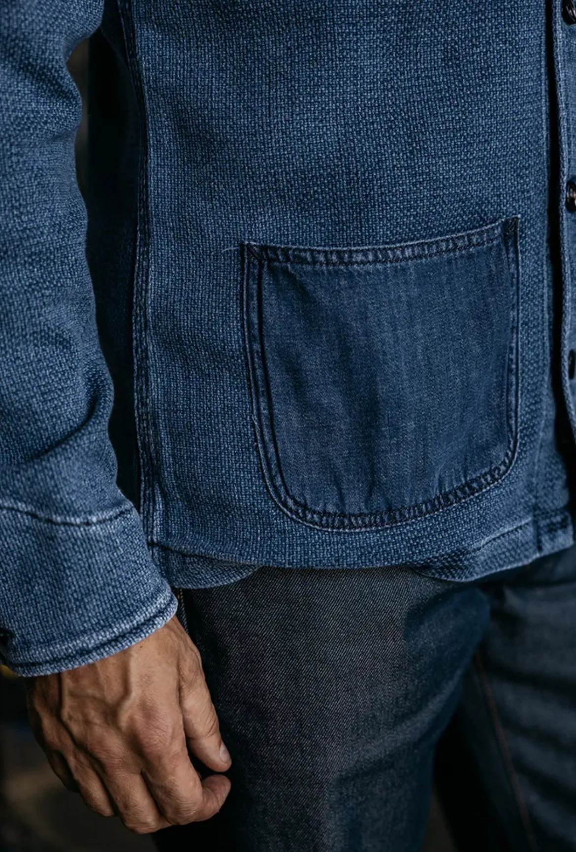 The Vise Heirloom Sashiko Patch Work - Light Indigo sold by Cave and Post product image thumbnail 4