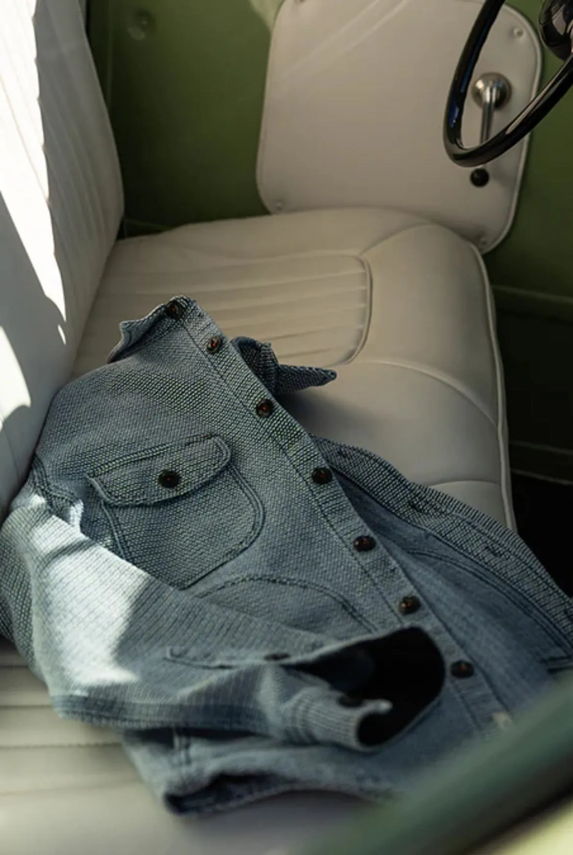 The Anvil Birds Eye Sashiko - Light Indigo sold by Cave and Post product image thumbnail 3