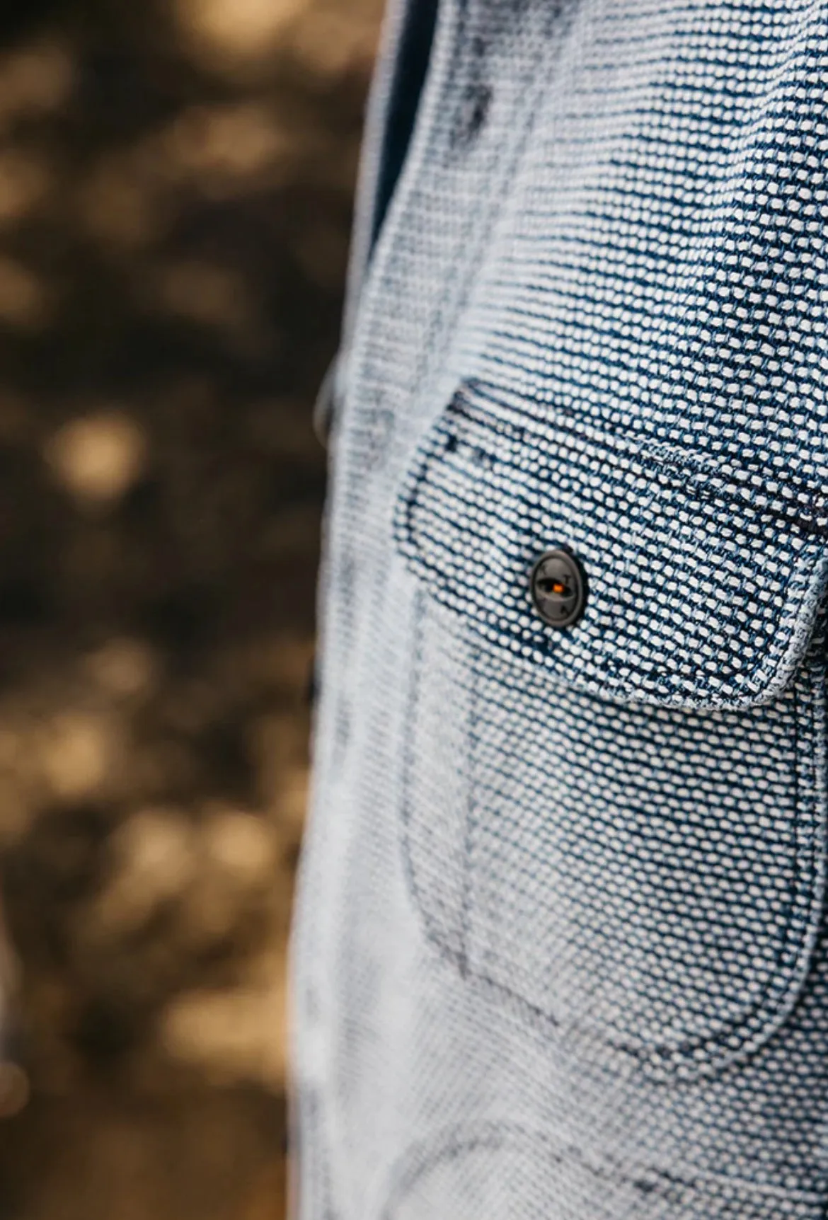 The Anvil Birds Eye Sashiko - Light Indigo sold by Cave and Post product image thumbnail 5