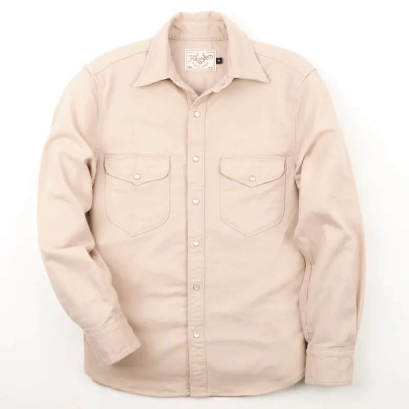 BODIE L/S CREAM TWILL sold by Cave and Post