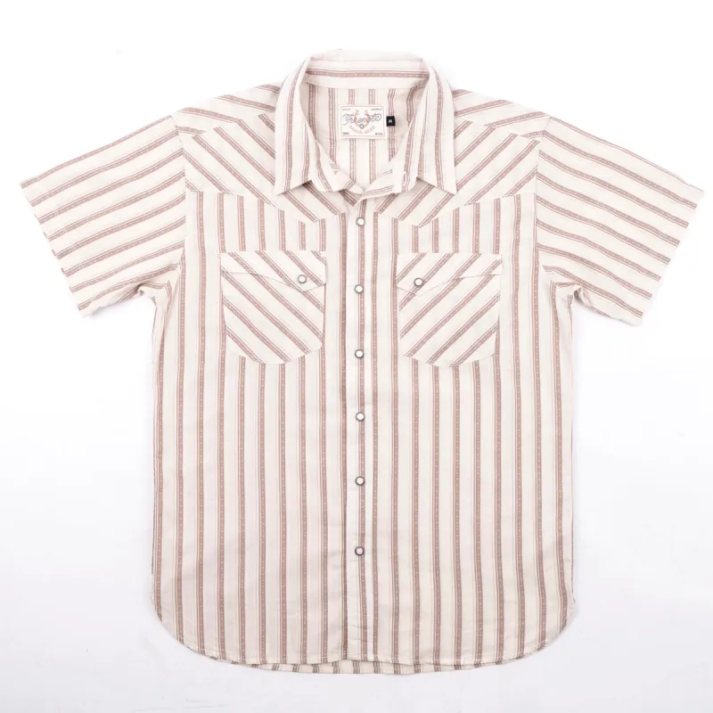 Calico S/S Brown Stripe sold by Cave and Post