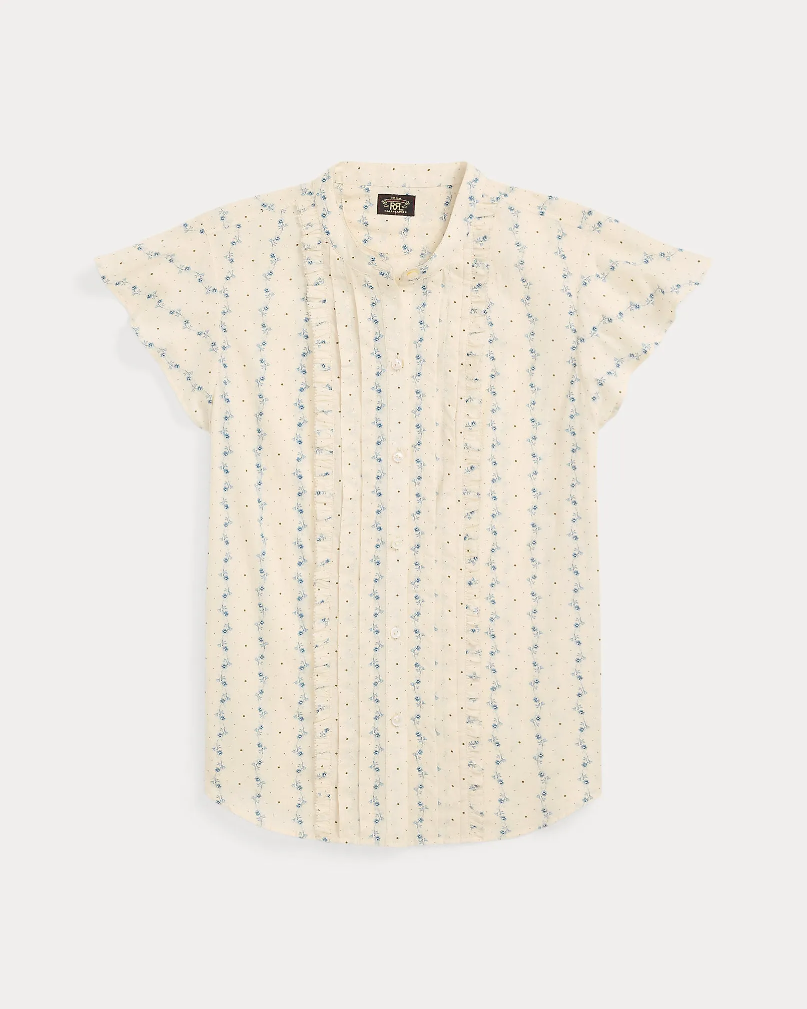 RRL Floral-Print Cotton Voile Blouse sold by Cave and Post