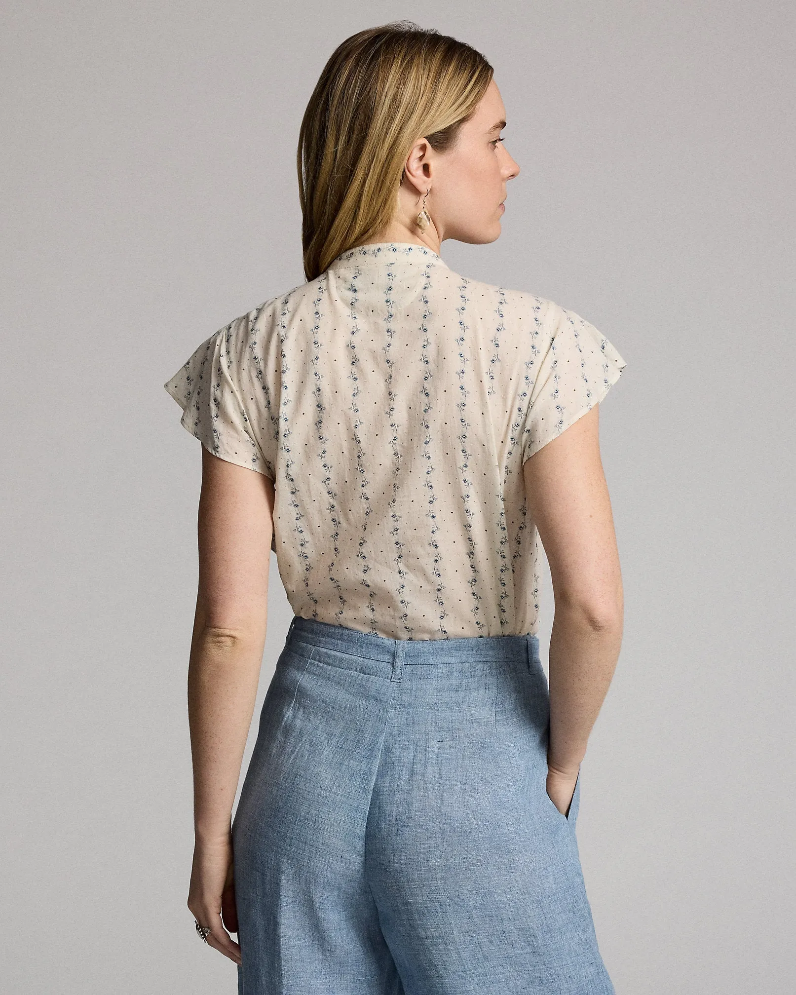 RRL Floral-Print Cotton Voile Blouse sold by Cave and Post product image thumbnail 4