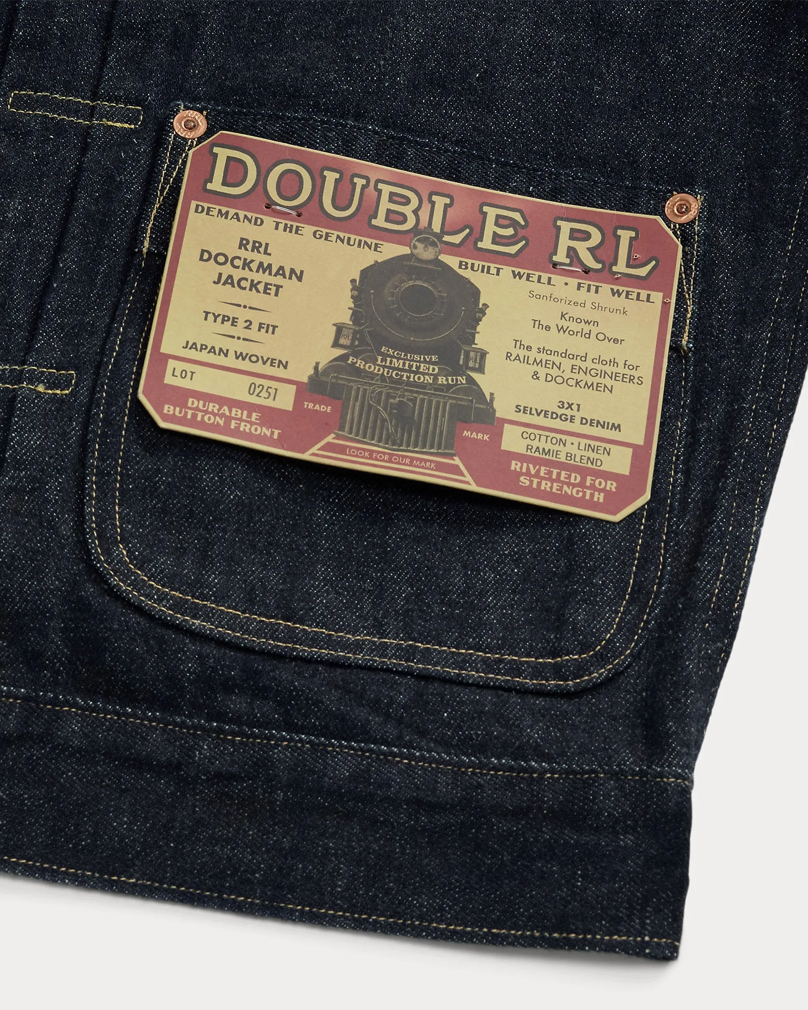 RRL Limited-Edition Embroidered Denim Jacket sold by Cave and Post product image thumbnail 4