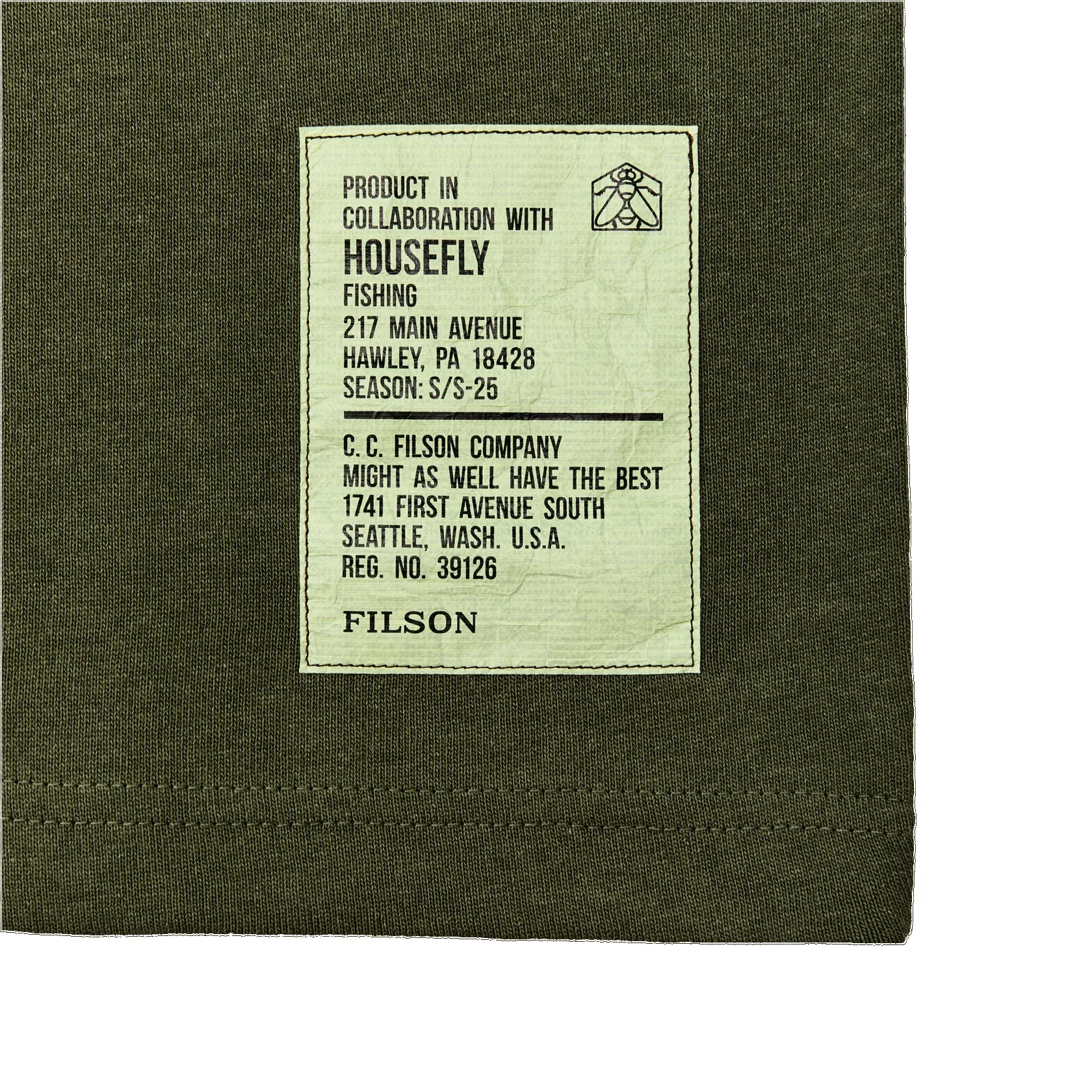 FILSON X HOUSEFLY FRONTIER GRAPHIC T-SHIRT - CYPRESS/ENERGY sold by Cave and Post product image thumbnail 3