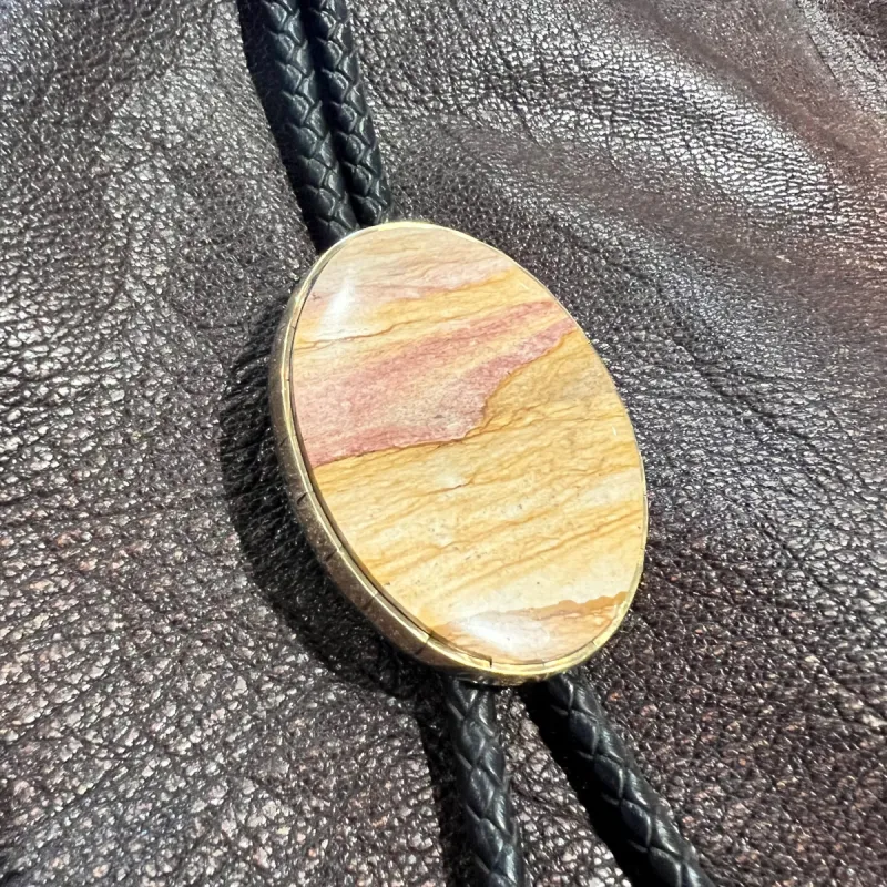 One of Kind Painted Canyon Bolo Tie sold by Cave and Post