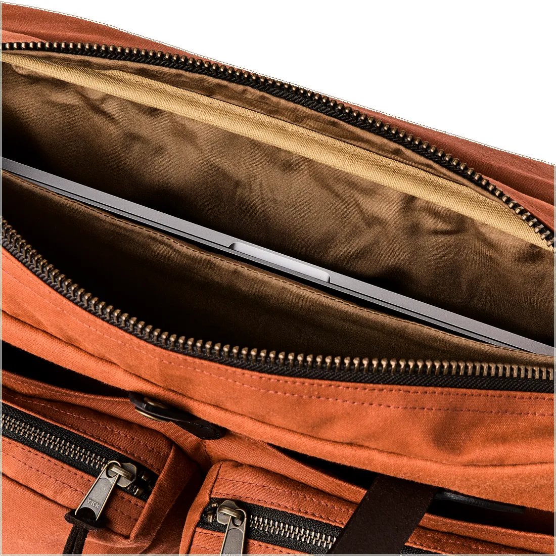 24 Hour Tin Cloth Briefcase -Rust sold by Cave and Post product image thumbnail 2