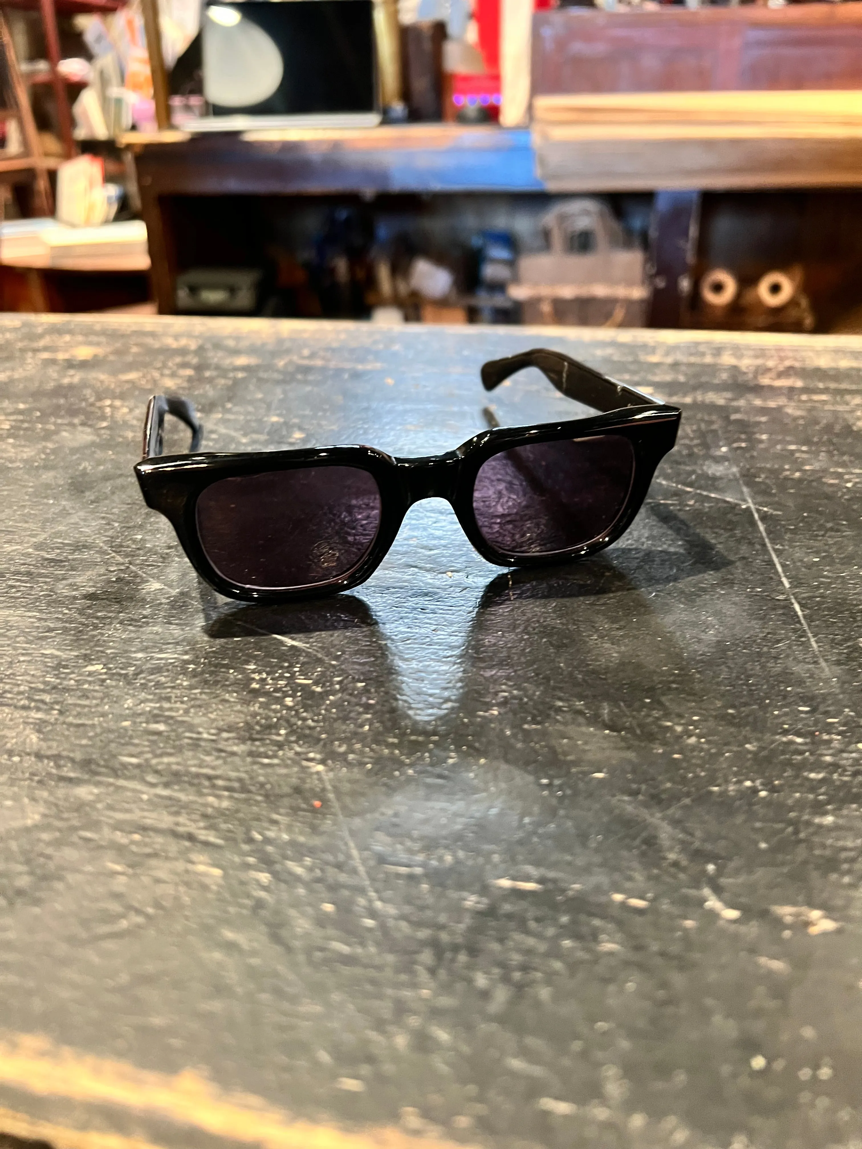 1960s AMERICAN OPTICAL TOP SECRET BLACK size 44/23 sold by Cave and Post