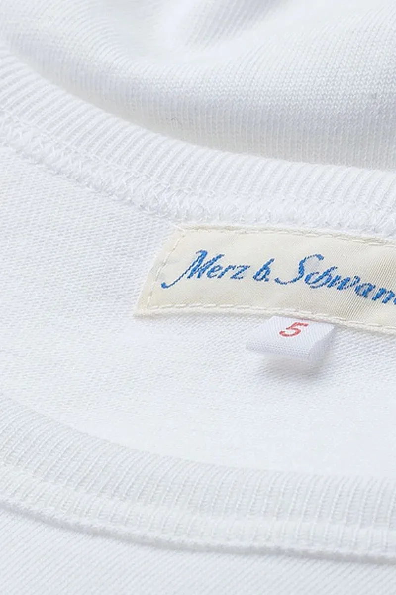 215 Loopwheeled Classic Fit Midweight T-Shirt-White sold by Cave and Post product image thumbnail 4