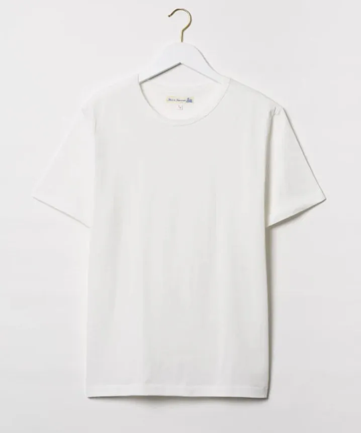 215 Loopwheeled Classic Fit Midweight T-Shirt-White sold by Cave and Post product image thumbnail 2